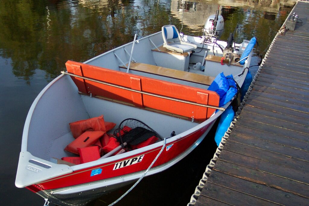 boat next to the dock