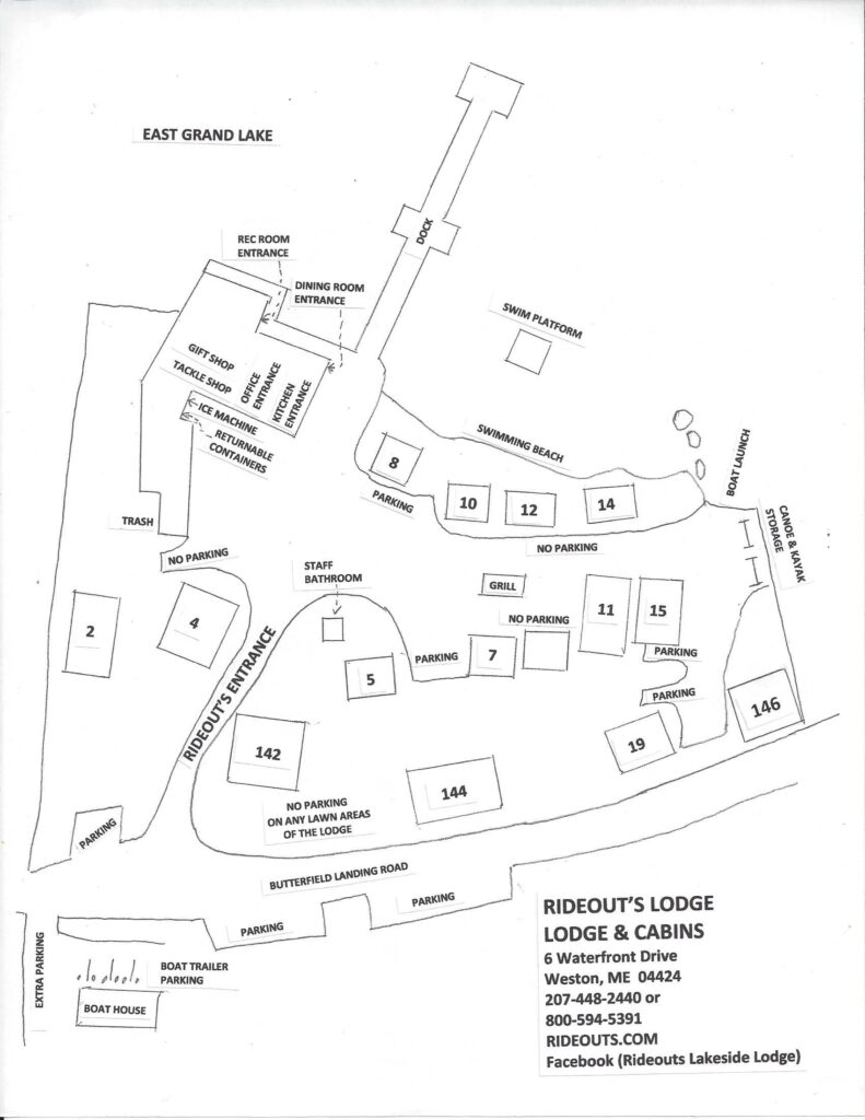 Rideout's site map