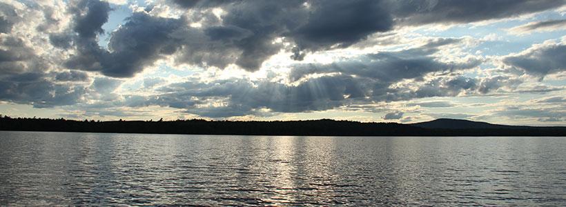 water and clouds