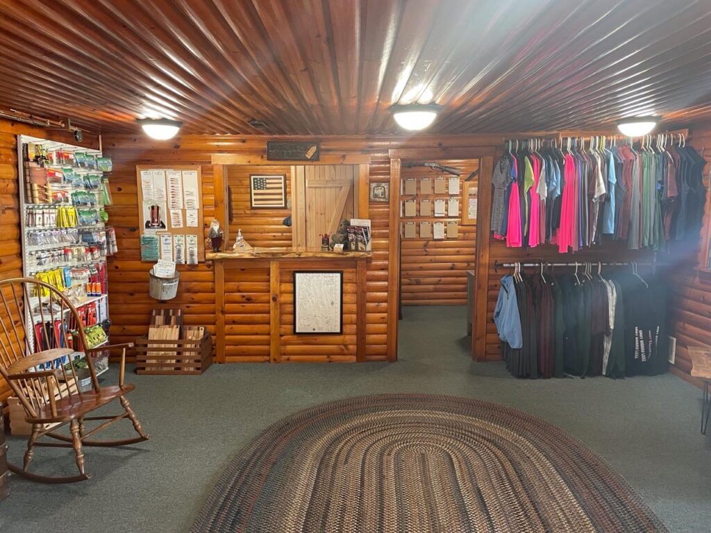 fishing tackle and souvenirs