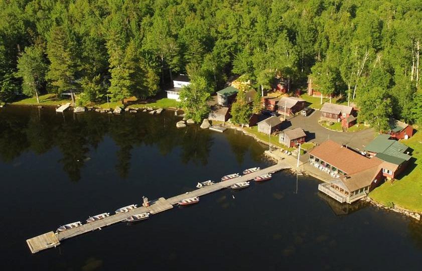 Overhead lake view