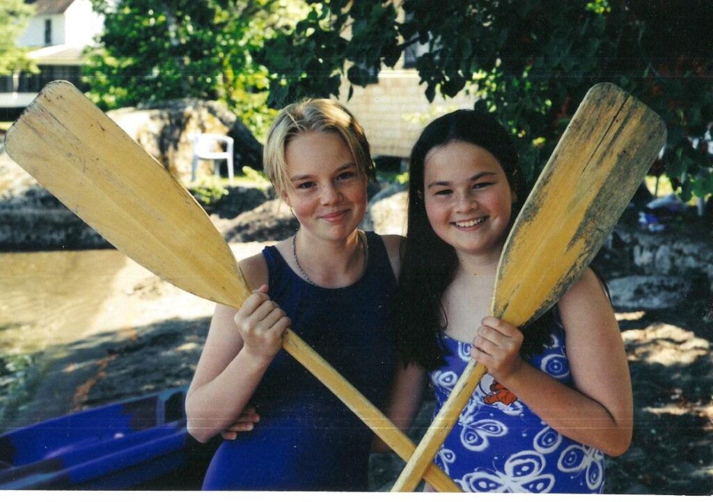 holding paddles
